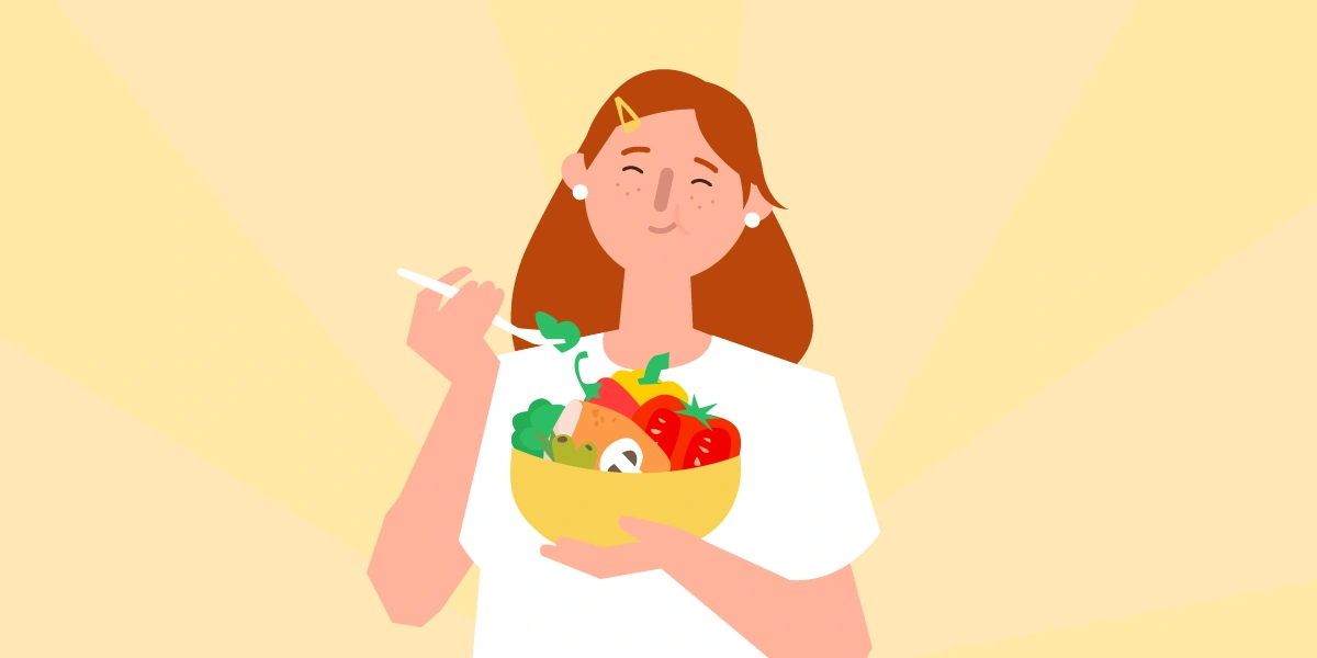 Свежие овощи и фрукты помогают заметить возврат вкуса после снижения соли и сахара
