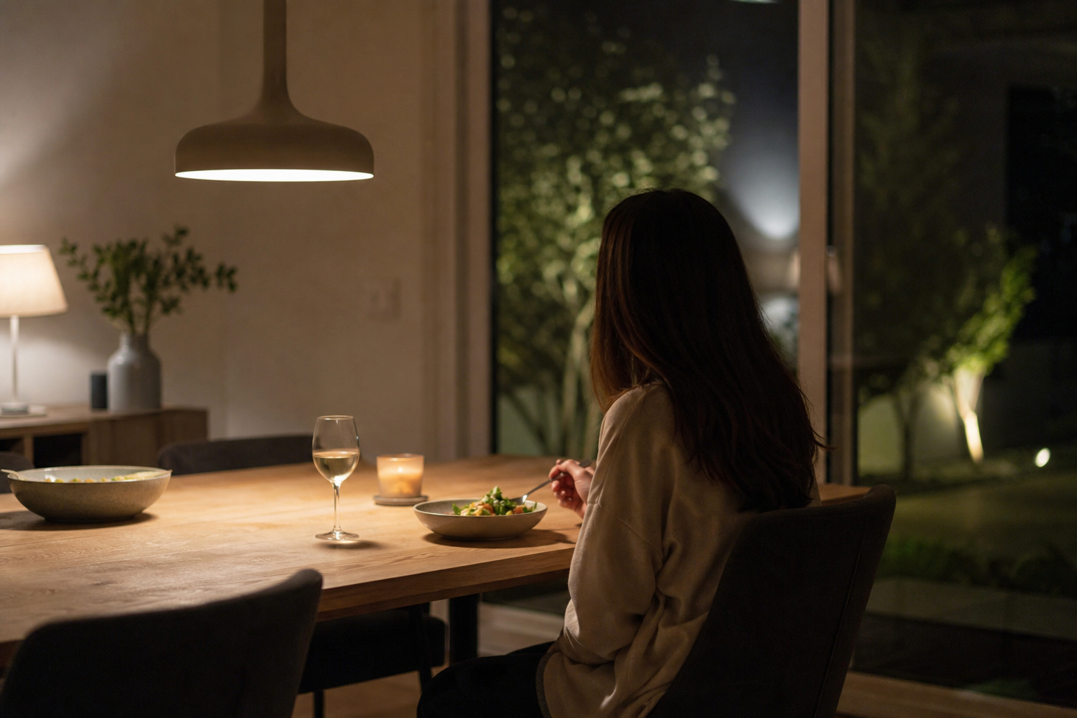 человек ужинает лёгким блюдом вечером, разбираемся, почему нельзя есть после 18:00